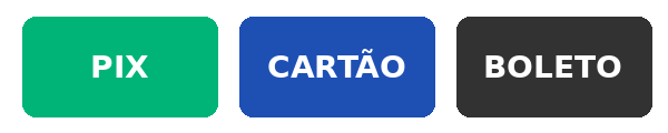 Formas de Pagamento - PIX, Cartão, Boleto